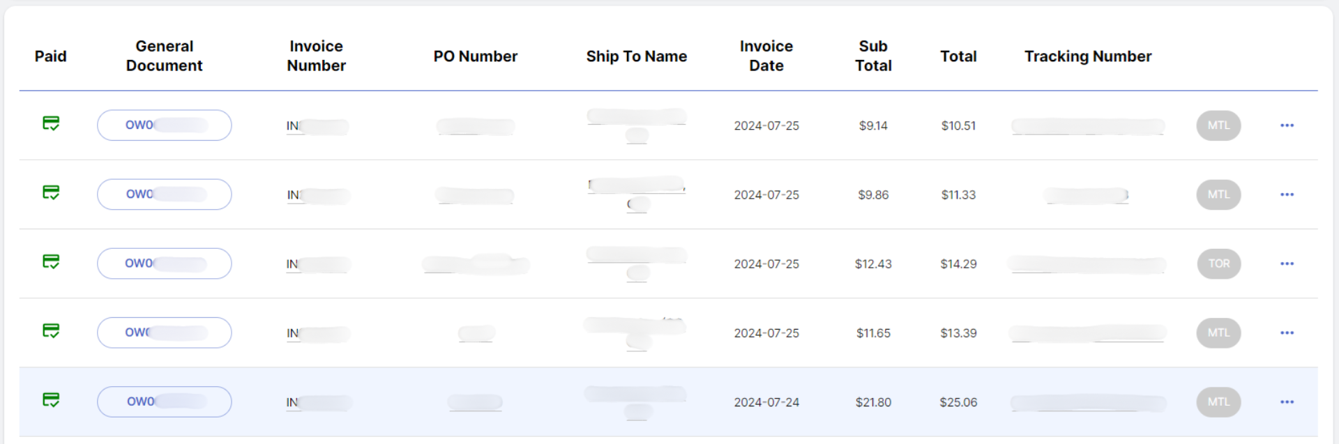 Reseller Portal Billing Page